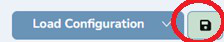 Composer Catalog Load Configuration bar with the green Save Filter button highlighted